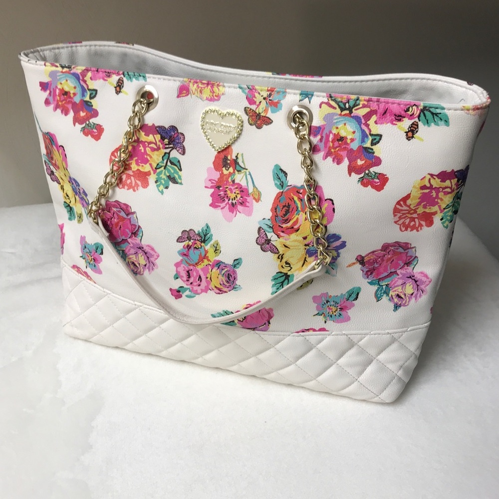 🌺🌸💕Bestsey Johnson Large Floral Tote 💕🌸🌺